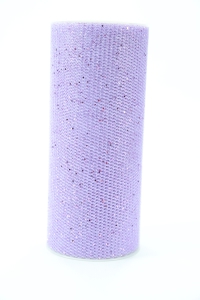 6 Inch Wide x 10 Yard Net, Lavender Glittered (1 Spool) SALE ITEM